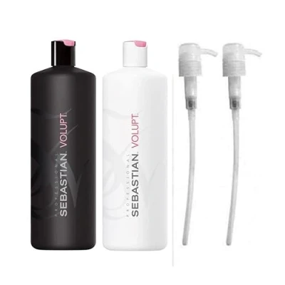 Abbildung von SEBASTIAN PROFESSIONELL VOLUPT SHAMPOO 1000ML &amp; HAARSPÜLUNG + PUMPEN