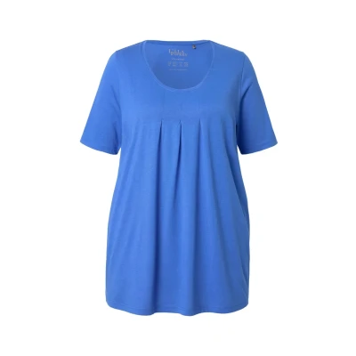 Abbildung von Ulla Popken Tshirt basic, Damen, Größe: 50/52, Peacock blue