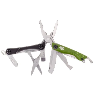 Abbildung von Mini Multitool Dime von Gerber 12 Funktionen grün