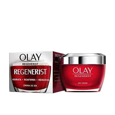 Abbildung von Olay Regenerist Crema Facial De Día, Fórmula Con Niacinamida (Vitamina B3) Y Péptidos, Hidrata Al Instante Durante 24H, Piel Más Firme En 14 Días, 50ml