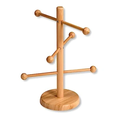 Abbildung von KESPER® Servierständer Brez&#039;n Ständer, FSC, Bambus Bezelständer Breznständer, 6 armig
