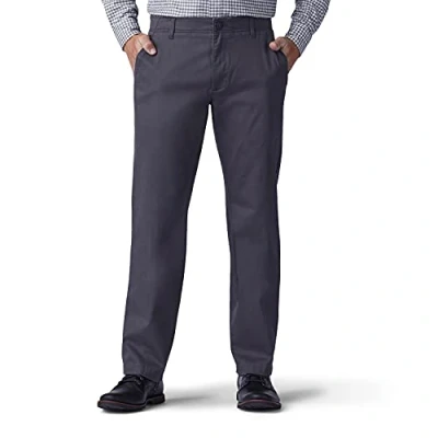 Abbildung von Lee Herren Extreme Motion Flat Front Regular Straight Pant Hose mit gerader Passform, Dunkelgrau, 33W / 32L