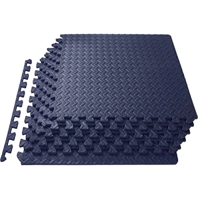 Abbildung von Meisterhome 60x60x1cm 21 Stuck 7.56 m² Tardis blue Schutzmatten Set Puzzlematte Bodenschutz Matte Puzzle Bodenschutzmatten Unterlegmatte Fitnessmatte Turnmatte Sportmatte Trainingsmatte