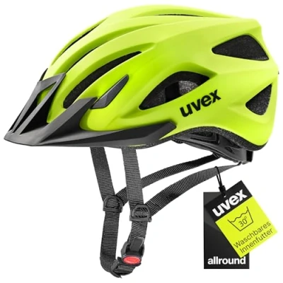 Abbildung von uvex viva 3 leichter Allround Helm für Damen und Herren individuelle Größenanpassung waschbare Innenausstattung neon yellow matt 52 57 cm