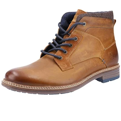 Abbildung von Hush Puppies Joel Leder Herren Stiefel Camel