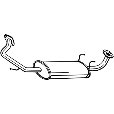 Abbildung von BOSAL 281 357 Mittelschalldämpfer KIA: SORENTO 1