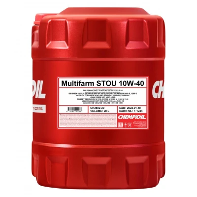 Abbildung von Chempioil Multifarm STOU 10W 40 20l Motoröl CH2502 20 MERCEDES BENZ: E Klasse Limousine, C T modell, SMART: City Coupe