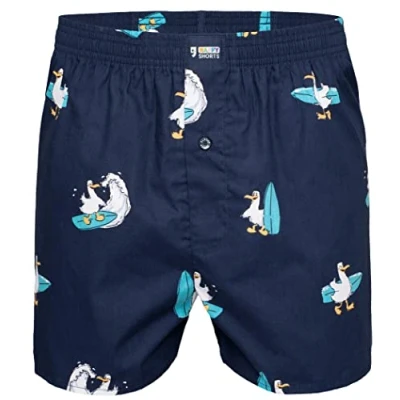 Abbildung von Happy Shorts Boxershorts Herren american Boxer Webboxer Surfing Seagull (1 St)