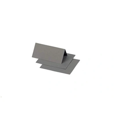 Abbildung von Clairefontaine 75022C Packung mit 25 Tischaufsteller Pollen, 85x80 mm, gefaltet, Stahlgrau