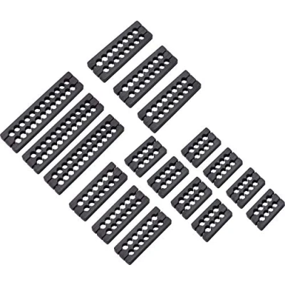 Abbildung von Corsair Premium Kabel Kämme Kit (für professionelles Kabelmanagement), Schwarz