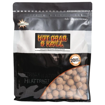 Abbildung von Dynamite Baits Hot Crab &amp; Krill 15mm (1kg) Boilies