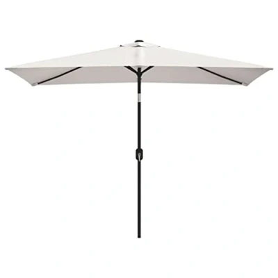 Abbildung von vidaXL Sonnenschirm 200x300cm Sandweiß Strandschirm Ampelschirm Gartenschirm