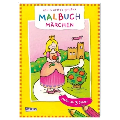 Abbildung von Ausmalbilder für Kita Kinder: Mein erstes großes Malbuch: Märchen: Malen ab 3 Jahren: Fröhliche Motive Klare Linien Spiel und Spaß Malspaß Buntstifte Filzstifte Wachsmalstifte Wasserfarben