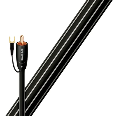 Abbildung von AudioQuest 16m Black Lab RCA Audiokabel Schwarz Audio Kabel (RCA, Cinchkabel, Kupfer, 16 m, Schwarz)