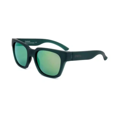 Abbildung von Smith Comstock Chromapop Sunglasses, Matte Crystal Deep Forest, Sun Green Mirror