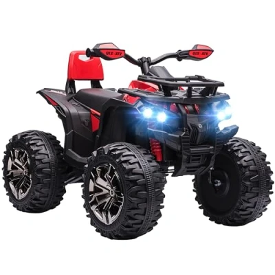 Abbildung von HOMCOM Elektro Kinderquad Quad, Kinder Elektro, mit MP3, USB, Kinderfahrzeug, Belastbarkeit 30 kg, (1 tlg), 100L x 65B 73H cm