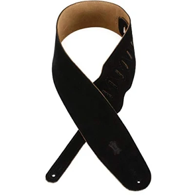 Abbildung von Levy&#039;s Leathers Wildledergurt für Gitarre oder Bass Breite 9 cm Schwarz (MS4 BLK)