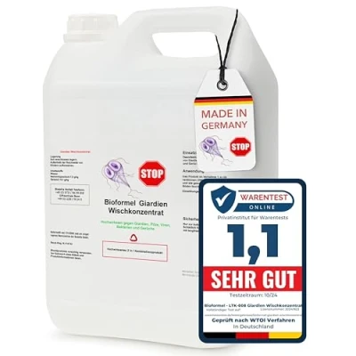 Abbildung von LTK 008 BIOFORMEL Giardien Wischkonzentrat für Hund, Katze &amp; co Haustier Hygiene Spray Desinfektionsmittel gegen Viren Bakterien Pilze effektiver Geruchsentferner (5L)