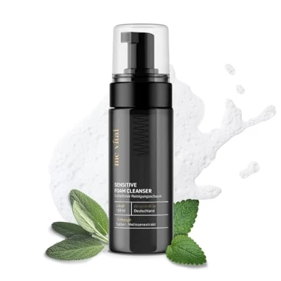 Abbildung von Sensitive Foam Cleanser Gesicht 150 ml mit Salbei &amp; Melissenextrakt Reinigungsschaum als Gesichtsreiniger Gesichtsreinigung Face Porenreiniger Männer