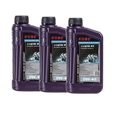 Abbildung von 3 (3x1L) Liter ROWE HIGHTEC SYNTH RS SAE 0W 40 Motoröl Made in Germany