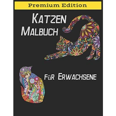 Abbildung von Katzen Malbuch für Erwachsene: Zauberhafte Katzenbilder zum Ausmalen (Malprodukte Erwachsene)