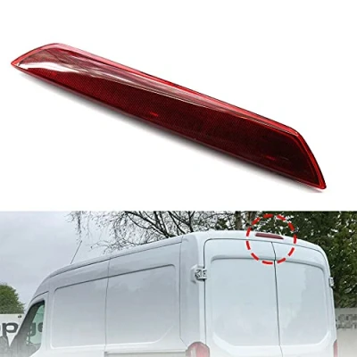 Abbildung von GSRECY Passend für Ford Transit MK8 Tourneo Custom LED High Level Rücklicht dritte Bremsleuchte 3. Stopp (rote Linse), 1899968