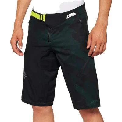 Abbildung von 100% MTB WEAR Unisex Airmatic Le Shorts Black Camo 34 Trainingsanzug, Schwarz, M