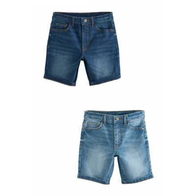 Abbildung von Next 2 PACK 316YRS Jeans Shorts für Kinder, Größe: 110, Blues