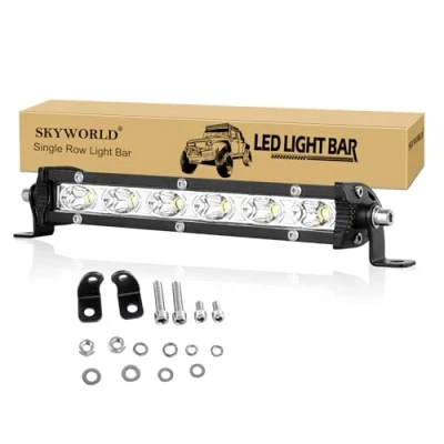 Abbildung von SKYWORLD 7 Zoll 18CM 30W Led Arbeitsscheinwerfer Bar 12V 24V Zusatzscheinwerfer Offroad Scheinwerfer Wasserdicht Strahler für 4x4 Auto Off road SUV UTV ATV Traktor Rückfahrscheinwerfer