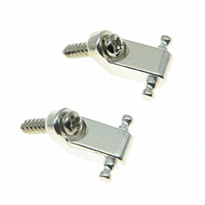 Abbildung von Dopro Saitenhalter für Fender American Strat Tele Gitarre, Chrom, 2 Stück