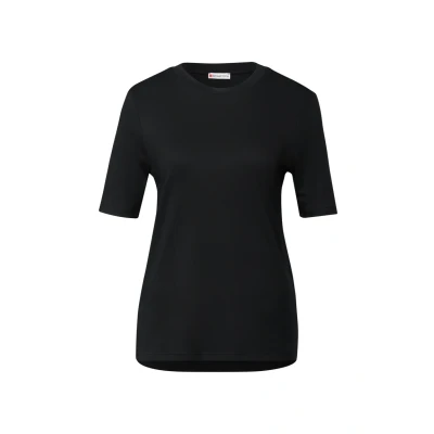 Abbildung von Street One Damen 3228125 Basic Shirt mit Turtleneck, Black, 42