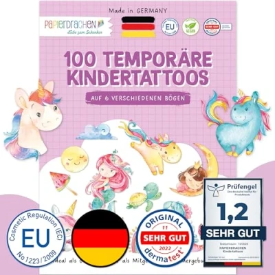 Abbildung von PAPIERDRACHEN Kindertattoo 100 Kindertattoos zum Aufkleben