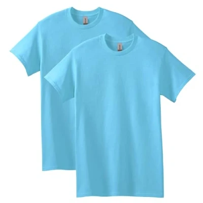 Abbildung von Gildan Unisex Erwachsene Heavy Cotton, Style G5000, Multipack T Shirt, Sky (2er Pack), XL