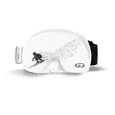 Abbildung von SOGGLE Skibrillen Schutz Überzug aus Mikrofaser (one size), Farbe:black white racer