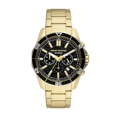 Abbildung von Armani Exchange Watch Chronograph goldcoloured, Herren, Größe: One Size, Gold coloured