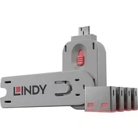 Abbildung von LINDY 40460 USB Typ A Port Schloss, pink, 10 Stück