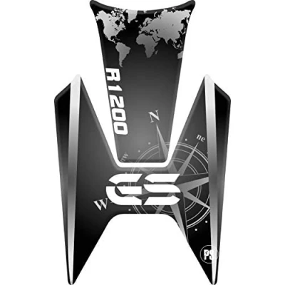 Abbildung von Paraserbatoio.it Tankpad aus Kunstharz, 3D Effekt, für Motorrad, kompatibel mit BMW R1200 GS 2013 2019, R 1200 (schwarz)