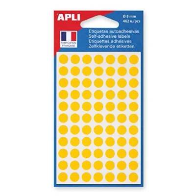 Abbildung von agipa 111834 Markierungspunkte, Durchmesser: 8 mm, rund, gelb
