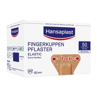 Abbildung von Hansaplast Elastic Fingerkuppenpflaster, 5 x 4,4cm, 50 Stück St