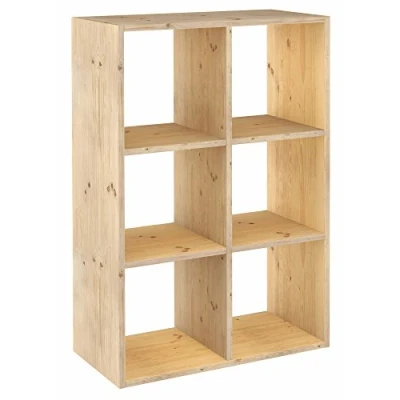Abbildung von Astigarraga Kit Line Modulares Regal, 6 Würfel, Dinamic, massives Kiefernholz, 105,4 x 70,8 33 cm
