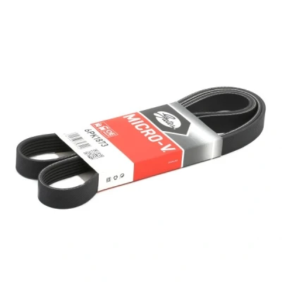 Abbildung von GATES 6PK1873 Keilrippenriemen 1873 6 Polyester, EPDM (Ethylen Propylen Dien Kautschuk) RoadMax Value Line BMW: 3 Limousine, Compact, Touring