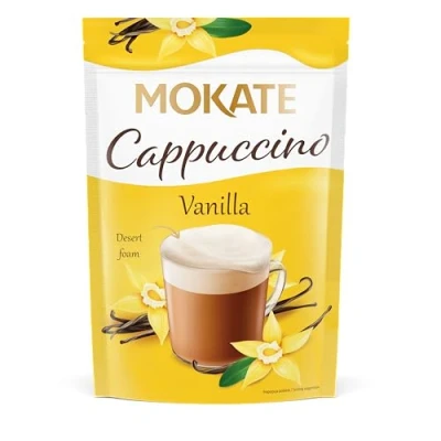 Abbildung von MOKATE® Cappuccino Chocolate 110g Geschmack: Vanille Instantkaffee Kaffeegetränk Samtig und Aromatisch Cremiger Getränk Kaffee Getränkepulver aus löslichem Bohnenkaffee