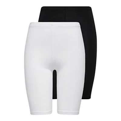 Abbildung von ONLY Onllive LOVE CITY 2 PACK Shorts, Damen, Größe: XS, Black/white