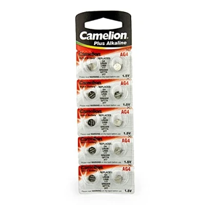 Abbildung von Camelion AG4 / LR66 177 377 LR626 Knopfzelle Alkaline Alkali Batterie, 10 er Pack, Lange Haltbarkeit (Haltbarkeitsdatum markiert)
