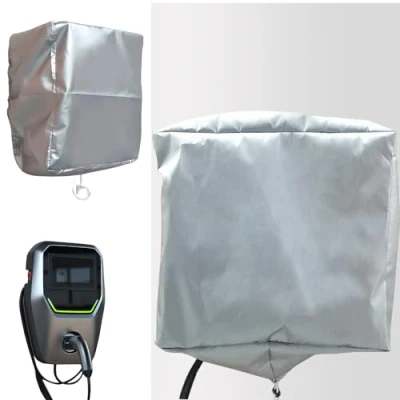 Abbildung von Wallbox Wetterschutz für e Auto Ladestation: Nizirioo 40 x 32 20 cm Wandmontage Schutzdach aus Oxford Stoff, Outdoor Staubdichte, Regendichte, Sonnenschutz Überdachung Zubehör Wallboxen