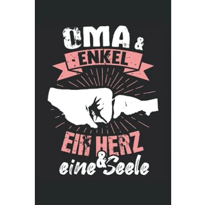 Abbildung von Oma &amp; Enkel ein Herz und eine Seele Notizbuch (liniert)