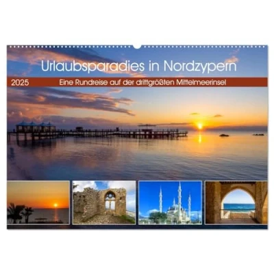 Abbildung von Urlaubsparadies in Nordzypern (Wandkalender 2025 DIN A2 quer), CALVENDO Monatskalender