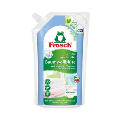 Abbildung von Frosch Sensitiv Weichspüler Baumwollblüte 1L 40WL