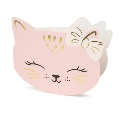Abbildung von Libetui Set 6 Einladungskarten Katze Kitty Geburtstag Mädchen Kindergeburtstag Einladungen Katzengeburtstag Katzen Treff Party Einladung Invitation