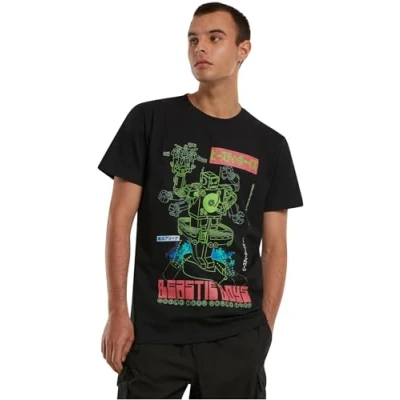 Abbildung von Mister Tee Beastie BOYS Robot Tshirt print, Herren, Größe: Large, Black